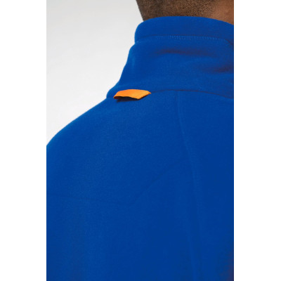Men's microfleece zip jacket with raglan sleeves